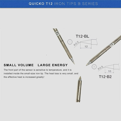 QUICKO T12-BL Lead-free Soldering Iron Tip - Soldering Iron Tip by Quicko | Online Shopping UK | buy2fix