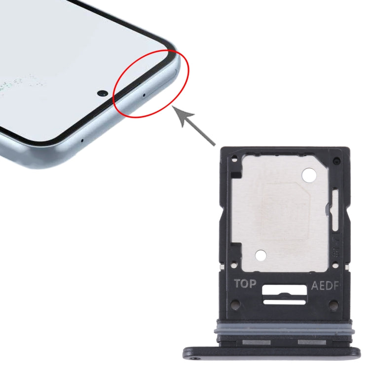 For Samsung Galaxy A54 SM-A546 Original SIM Card Tray + Micro SD Card Tray (Black) - Repair & Spare Parts by buy2fix | Online Shopping UK | buy2fix