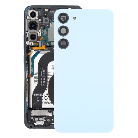 For Samsung Galaxy S23+ SM-S916B OEM Glass Battery Back Cover with Camera Lens Cover(Blue) - Repair & Spare Parts by buy2fix | Online Shopping UK | buy2fix