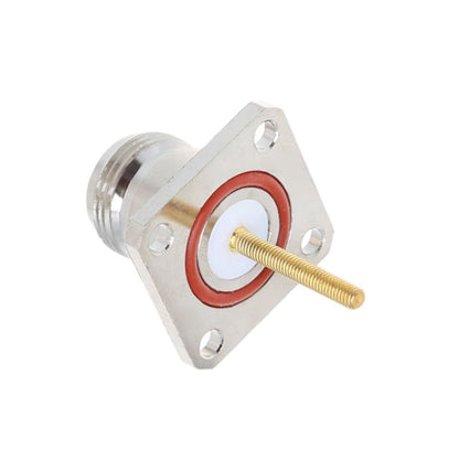 NKF Brass N Female Connector with 4 Holes Flange Frame RF Adapter - Security by buy2fix | Online Shopping UK | buy2fix