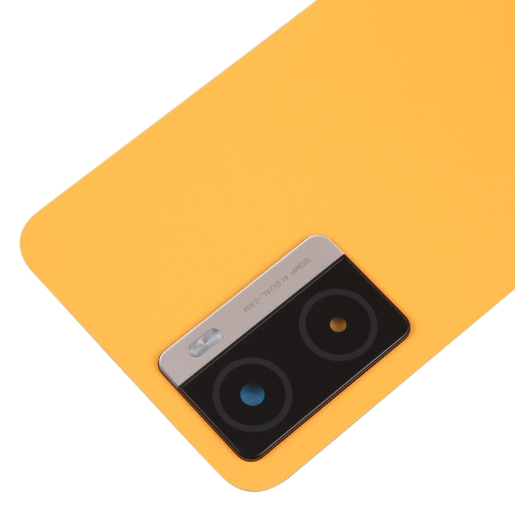 For OPPO A77 5G / A77s Original Battery Back Cover with Camera Lens Cover(Orange) - Back Cover by buy2fix | Online Shopping UK | buy2fix