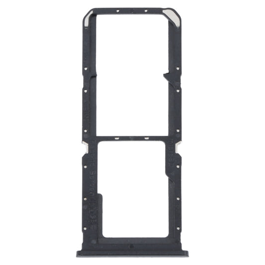 For OPPO A55 5G / A53S 5G SIM Card Tray + SIM Card Tray + Micro SD Card Tray (Black) - Card Socket by buy2fix | Online Shopping UK | buy2fix