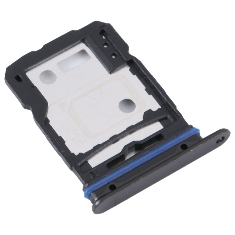 For vivo S15 SIM Card Tray + SIM Card Tray (Black) - Card Socket by buy2fix | Online Shopping UK | buy2fix