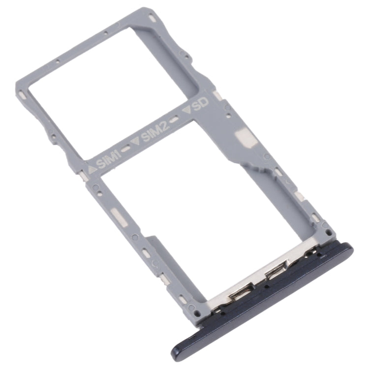 For TCL 10 SE T766H Original SIM Card Tray + SIM / Micro SD Card Tray (Black) - Repair & Spare Parts by buy2fix | Online Shopping UK | buy2fix