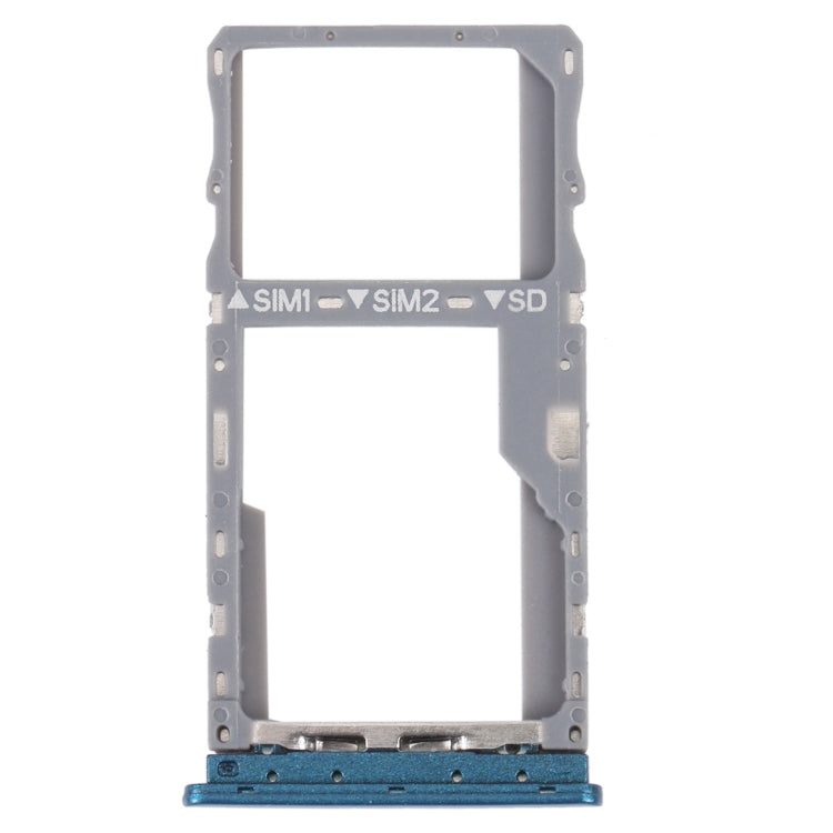 For TCL 20 SE Original SIM Card Tray + SIM / Micro SD Card Tray (Green) - Repair & Spare Parts by buy2fix | Online Shopping UK | buy2fix