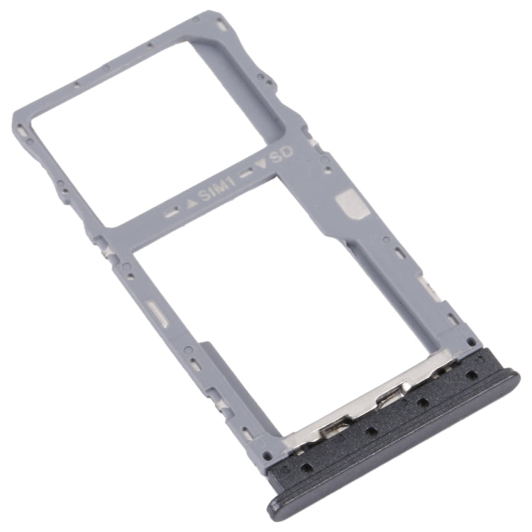 For TCL 20 XE Original SIM Card Tray + Micro SD Card Tray (Black) - Others by buy2fix | Online Shopping UK | buy2fix