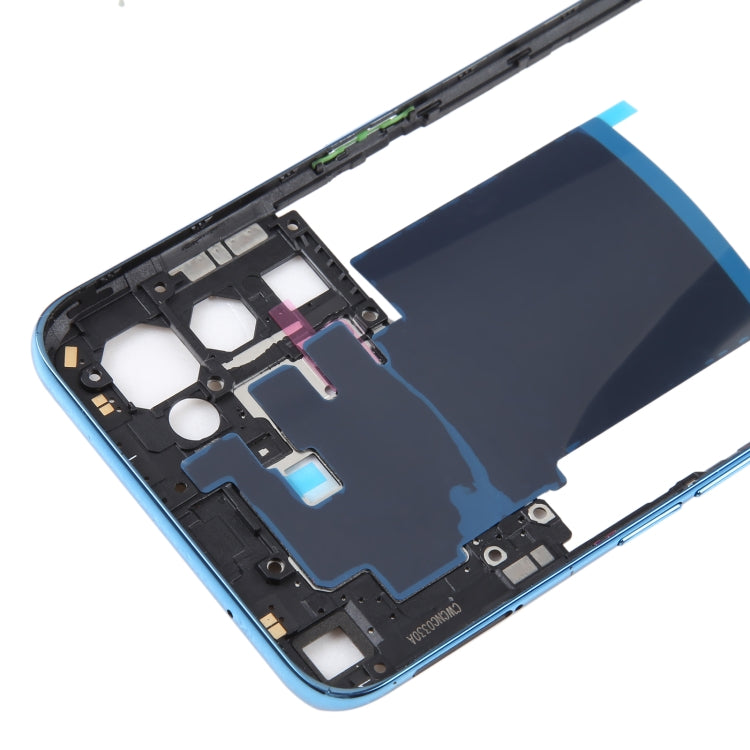 For OPPO Find X3 Lite Original Middle Frame Bezel Plate (Blue) - Frame Bezel Plate by buy2fix | Online Shopping UK | buy2fix