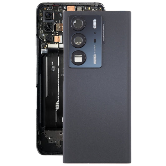 For ZTE Axon 40 Ultra A2023P Battery Back Cover with Camera Lens Cover(Black) - For ZTE by buy2fix | Online Shopping UK | buy2fix