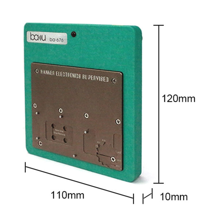 BAKU BA-676 110V-120V Multifuntional PCB IC Glue Remove Thermostatic Heating Platform for iPhone X / XS / XS Max / 11 / 11 Pro / 11 Pro Max, CN Plug - Repair Platform by BAKU | Online Shopping UK | buy2fix