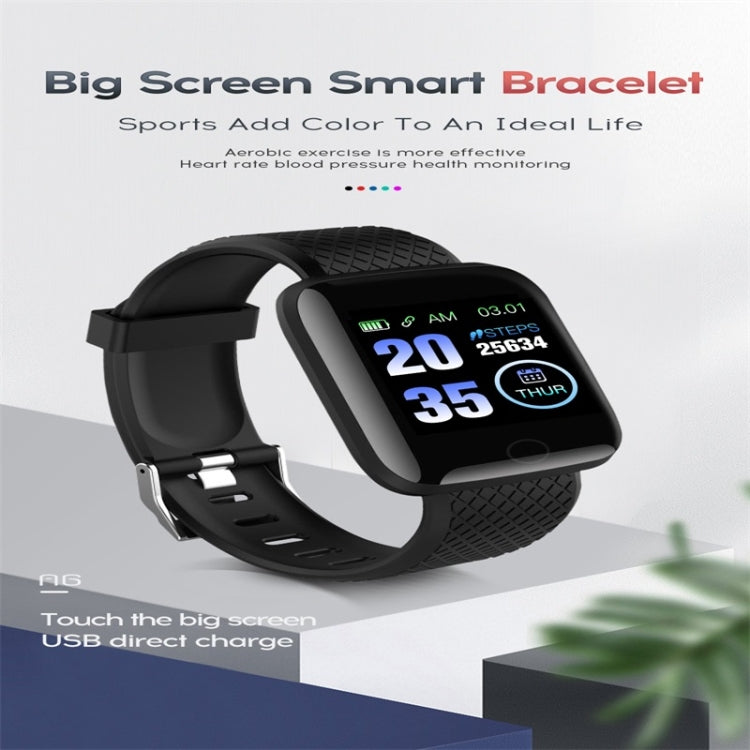 116plus 1.3 inch Color Screen Smart Bracelet IP67 Waterproof, Support Call Reminder/ Heart Rate Monitoring /Blood Pressure Monitoring/ Sleep Monitoring/Excessive Sitting Reminder/Blood Oxygen Monitoring(Green) - Smart Wear by buy2fix | Online Shopping UK | buy2fix