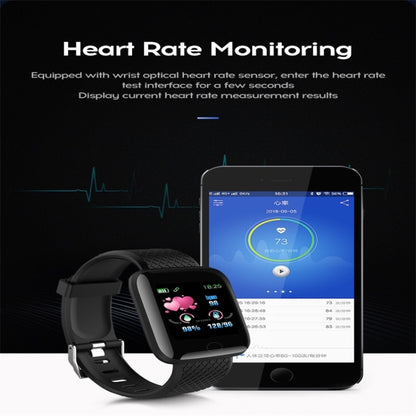 116plus 1.3 inch Color Screen Smart Bracelet IP67 Waterproof, Support Call Reminder/ Heart Rate Monitoring /Blood Pressure Monitoring/ Sleep Monitoring/Excessive Sitting Reminder/Blood Oxygen Monitoring(Green) - Smart Wear by buy2fix | Online Shopping UK | buy2fix