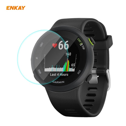 For Garmin Forerunner 45 / 45S ENKAY Hat-Prince 0.2mm 9H 2.15D Curved Edge Tempered Glass Screen Protector  Watch Film - Screen Protector by ENKAY | Online Shopping UK | buy2fix