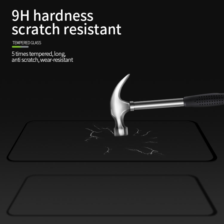 For Oppo Reno4 5G PINWUYO 9H 2.5D Full Screen Tempered Glass Film(Black) - OPPO Tempered Glass by PINWUYO | Online Shopping UK | buy2fix