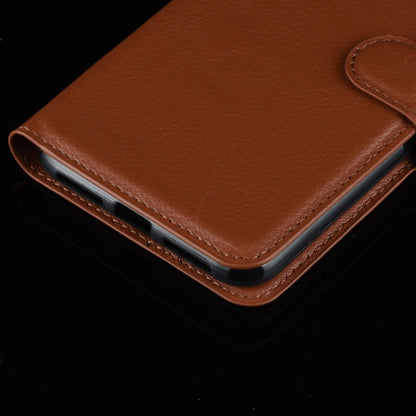 For LG Velvet Litchi Texture Horizontal Flip Protective Case with Holder & Card Slots & Wallet(Brown) - Mobile Accessories by buy2fix | Online Shopping UK | buy2fix