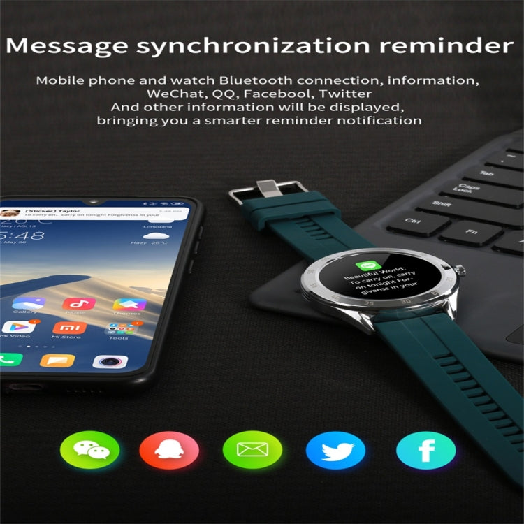 Y10 1.54inch Color Screen Smart Watch IP68 Waterproof,Support Heart Rate Monitoring/Blood Pressure Monitoring/Blood Oxygen Monitoring/Sleep Monitoring(Green) - Smart Wear by buy2fix | Online Shopping UK | buy2fix