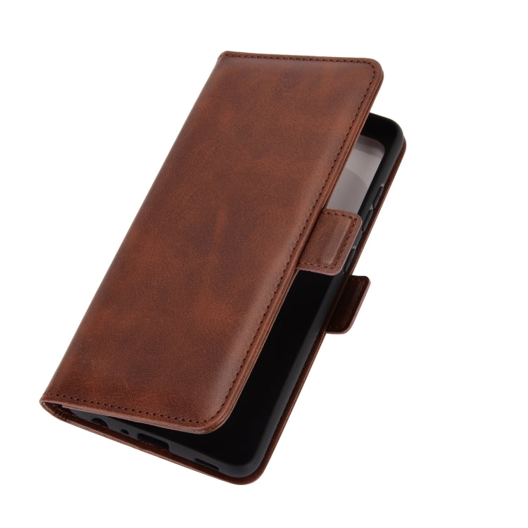 For Samsung Galaxy A52 5G / 4G Dual-side Magnetic Buckle Horizontal Flip Leather Case with Holder & Card Slots & Wallet(Brown) - Samsung Accessories by buy2fix | Online Shopping UK | buy2fix