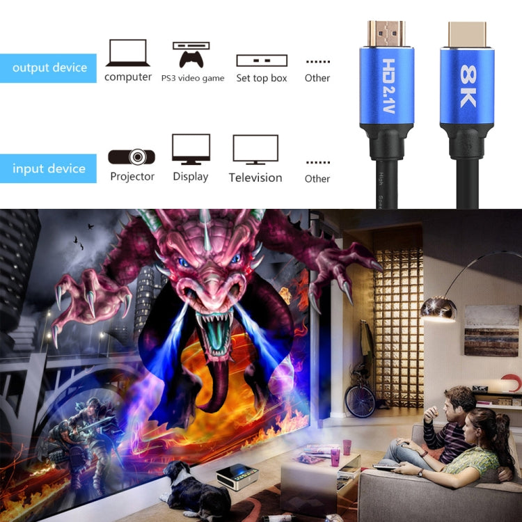 HD08 8K Ultra Clear HDMI 2.1 TV Computer Projection Set-top Box HDMI Cable, Cable Length:3m - Cable by buy2fix | Online Shopping UK | buy2fix