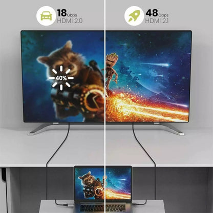 HD09 8K Ultra Clear HDMI 2.1 TV Computer Projection Set-top Box HDMI Cable, Cable Length:1m - Cable by buy2fix | Online Shopping UK | buy2fix