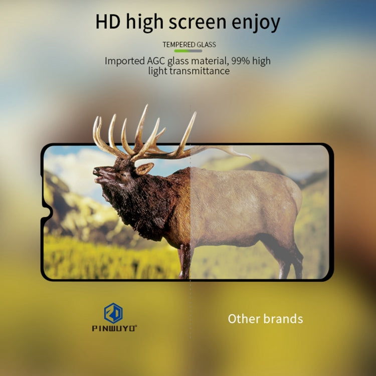 For vivo iQOO Z3 PINWUYO 9H 2.5D Full Screen Tempered Glass Film(Black) - vivo Tempered Glass by PINWUYO | Online Shopping UK | buy2fix