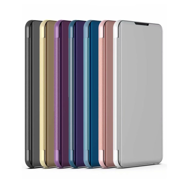 For Xiaomi Redmi Note 10 Pro Plated Mirror Horizontal Flip Leather Case with Holder(Blue) - Xiaomi Accessories by buy2fix | Online Shopping UK | buy2fix