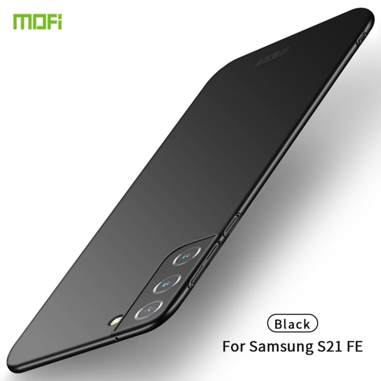 For Samsung Galaxy S21 FE MOFI Frosted PC Ultra-thin Hard Case(Black) - Samsung Accessories by MOFI | Online Shopping UK | buy2fix