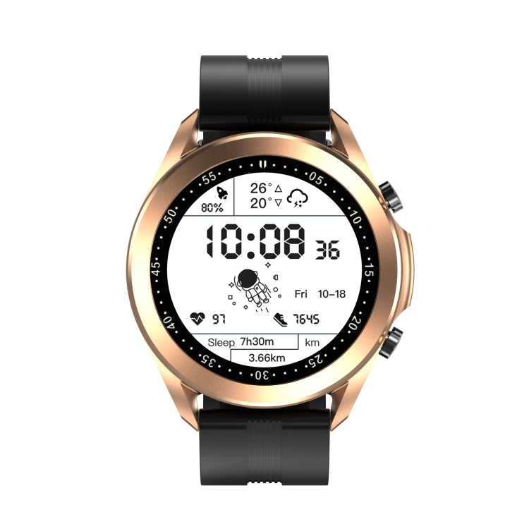 DW95 1.28 inch Color Screen Smart Watch, IP67 Waterproof,Silicone Watchband,Support Bluetooth Call/Heart Rate Monitoring/Blood Pressure Monitoring/Blood Oxygen Monitoring/Sleep Monitoring(Gold) - Smart Wear by buy2fix | Online Shopping UK | buy2fix