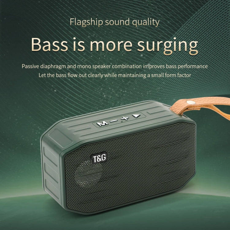 T&G TG296 Portable Wireless Bluetooth 5.0 Speaker Support TF Card / FM / 3.5mm AUX / U-Disk / Hands-free(Black) - Mini Speaker by T&G | Online Shopping UK | buy2fix