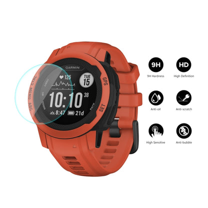 1 PC ENKAY 0.2mm 9H Tempered Glass Screen Protector Watch Film For Garmin Instinct 2 - Smart Wear by ENKAY | Online Shopping UK | buy2fix