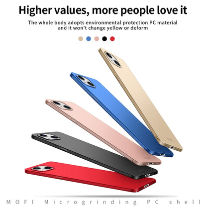 For iPhone 14 MOFI Frosted PC Ultra-thin Hard Case (Rose Gold) - iPhone 14 Cases by MOFI | Online Shopping UK | buy2fix