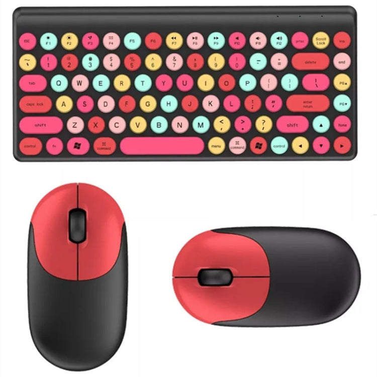 QW02 Wireless Keyboard Mouse Set(Pink) - Wireless Keyboard by buy2fix | Online Shopping UK | buy2fix