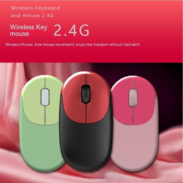 QW02 Wireless Keyboard Mouse Set(Pink) - Wireless Keyboard by buy2fix | Online Shopping UK | buy2fix