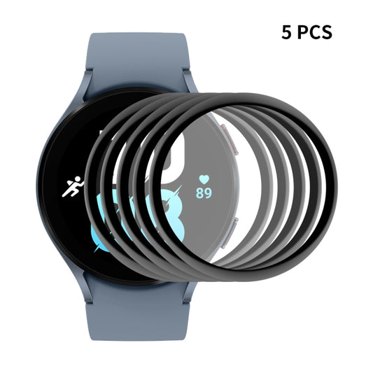 5 PCS For Samsung Galaxy Watch5 44mm ENKAY 3D Full Coverage PC + PMMA HD Screen Protector Film - Screen Protector by ENKAY | Online Shopping UK | buy2fix