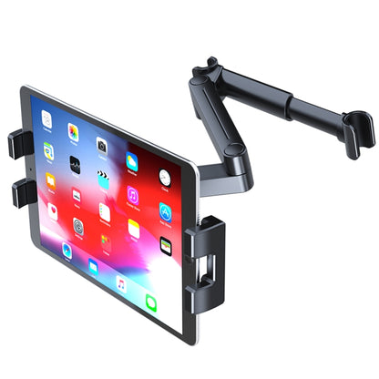 A081+X159 Car Backseat Headrest Tablet Bracket Long Arm Collapsible Mount - In Car by buy2fix | Online Shopping UK | buy2fix