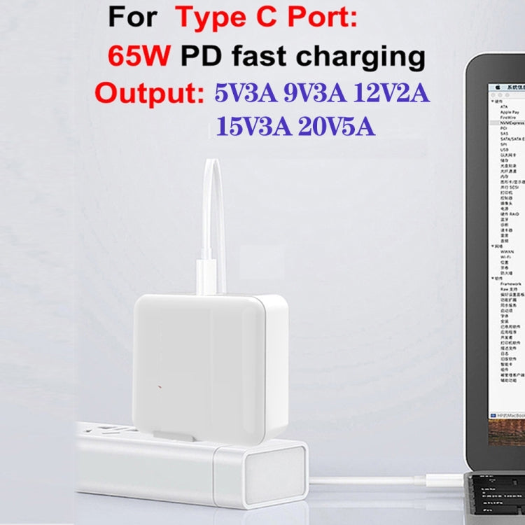 GaN 100W Dual USB + Dual USB-C/Type-C Multi Port Charger for Apple MacBook Series US / UK Plug - Cable & Adapter by buy2fix | Online Shopping UK | buy2fix