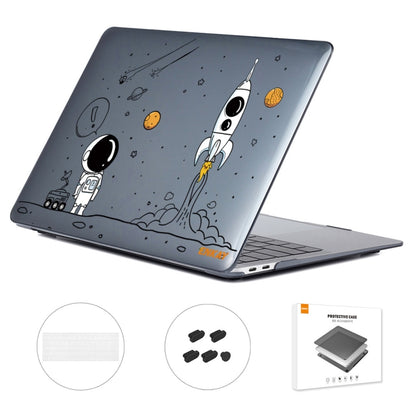 For MacBook Pro 13.3 A1706/A1989/A2159 ENKAY Hat-Prince 3 in 1 Spaceman Pattern Laotop Protective Crystal Case with TPU Keyboard Film / Anti-dust Plugs, Version:US(Spaceman No.1) - MacBook Pro Cases by ENKAY | Online Shopping UK | buy2fix