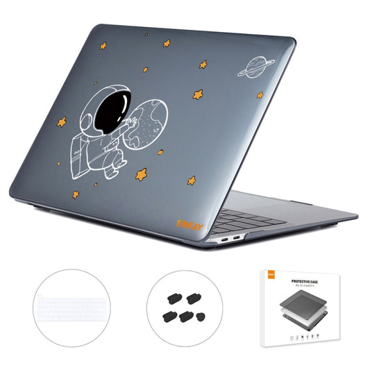 For MacBook Pro 13.3 A2251/A2289/A2338 ENKAY Hat-Prince 3 in 1 Spaceman Pattern Laotop Protective Crystal Case with TPU Keyboard Film / Anti-dust Plugs, Version:US(Spaceman No.5) - MacBook Pro Cases by ENKAY | Online Shopping UK | buy2fix