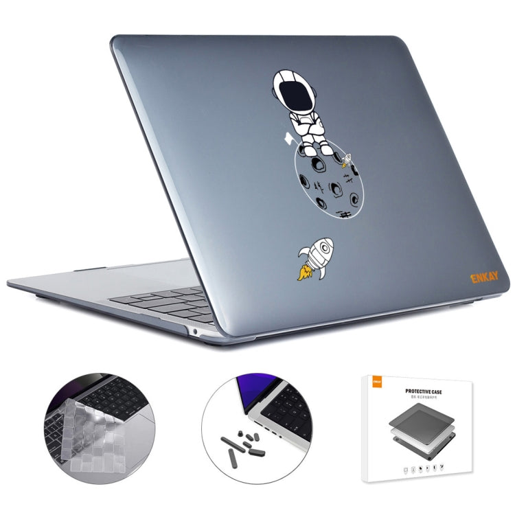 For MacBook Air 13.6 A2681 ENKAY Hat-Prince 3 in 1 Spaceman Pattern Laotop Protective Crystal Case with TPU Keyboard Film / Anti-dust Plugs, Version:EU(Spaceman No.4) - MacBook Air Cases by ENKAY | Online Shopping UK | buy2fix