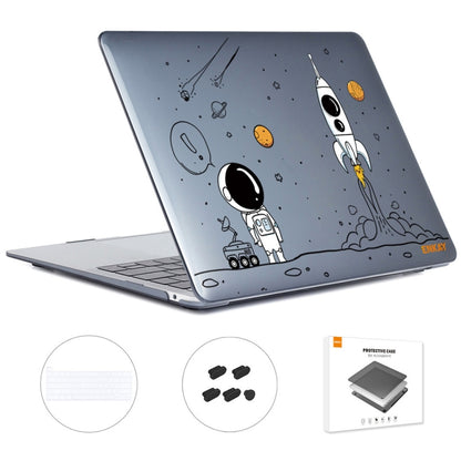 For MacBook Pro 16.1 A2141 ENKAY Hat-Prince 3 in 1 Spaceman Pattern Laotop Protective Crystal Case with TPU Keyboard Film / Anti-dust Plugs, Version:EU(Spaceman No.1) - MacBook Pro Cases by ENKAY | Online Shopping UK | buy2fix