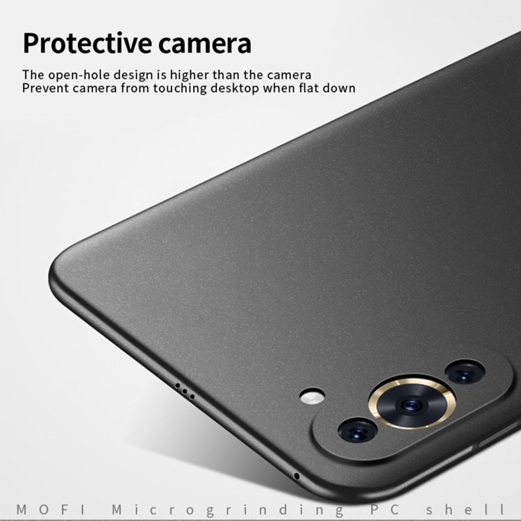 For Huawei Nova 10 MOFI Fandun Series Frosted PC Ultra-thin Phone Case(Black) - Huawei Cases by MOFI | Online Shopping UK | buy2fix