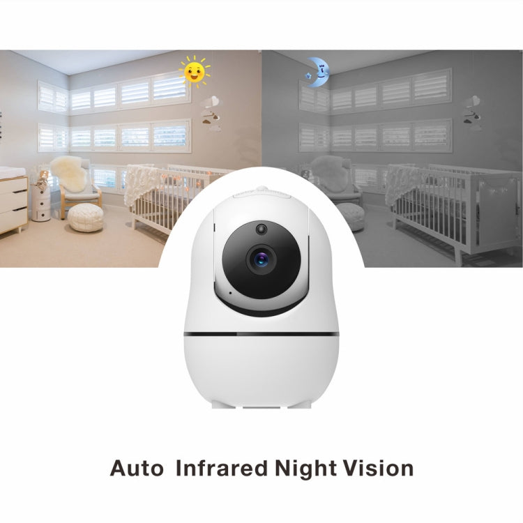 SM50 5 inch Baby Monitor 360-Degree Rotating Wireless Camera Night Vision Intercom Lullaby Monitor(UK Plug) - Security by buy2fix | Online Shopping UK | buy2fix