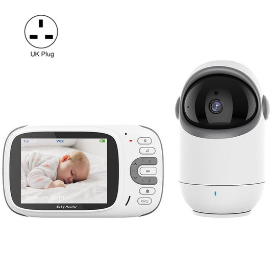VB802 3.2 inch Baby Monitor Wireless Digital Video Rotating Camera(UK Plug) - Security by buy2fix | Online Shopping UK | buy2fix