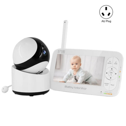 DY55A Built-in Lullabies Video Babyphone 5 inch Screen Digital Wireless Baby Monitor Camera(AU Plug) - Security by buy2fix | Online Shopping UK | buy2fix