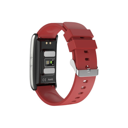 E600 1.47 inch Color Screen Smart Watch Silicone Strap Support Heart Rate Monitoring / Blood Pressure Monitoring(Red) - Smart Wear by buy2fix | Online Shopping UK | buy2fix