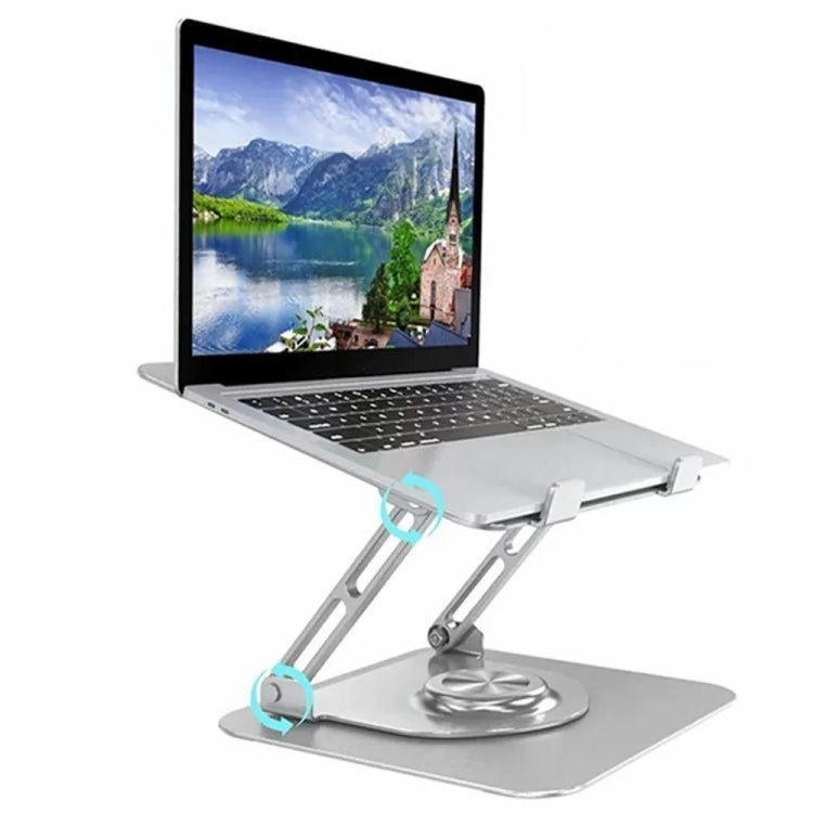 D147 Foldable 360 Degree Rotating Laptop Lifting Bracket Aluminum Alloy Notebook Desktop Stand(Gray) -  by buy2fix | Online Shopping UK | buy2fix