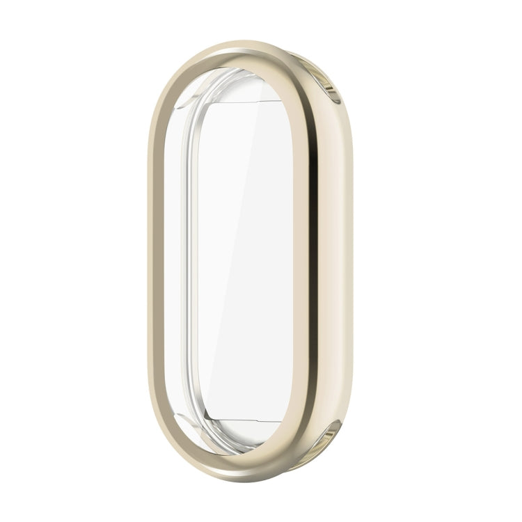 For Xiaomi Mi Band 8 ENKAY Hat-Prince Full Coverage Electroplated Soft TPU Watch Case with Screen Protection(Gold) - Watch Cases by ENKAY | Online Shopping UK | buy2fix