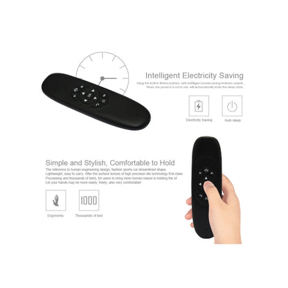 C120 2.4G Mini Keyboard Wireless Remote Mouse with 3-Gyro & 3-Gravity Sensor for PC / HTPC / IPTV / Smart TV and Android TV Box etc(Black) - Computer & Networking by buy2fix | Online Shopping UK | buy2fix