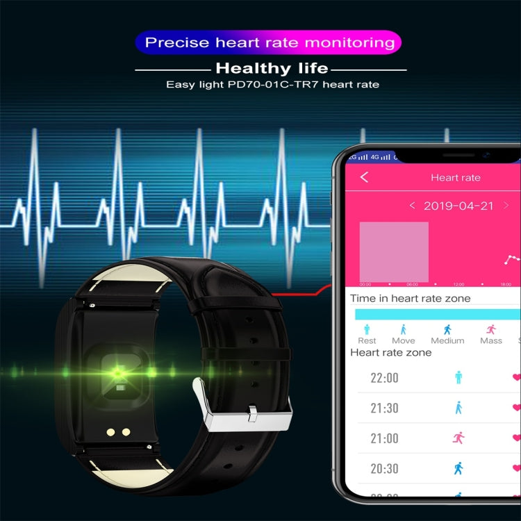 AK12 1.14 inch IPS Color Screen Smart Watch IP68 Waterproof,Silicone Watchband,Support Call Reminder /Heart Rate Monitoring/Blood Pressure Monitoring/Sleep Monitoring/Predict Menstrual Cycle Intelligently(Black) - Smart Wear by buy2fix | Online Shopping UK | buy2fix