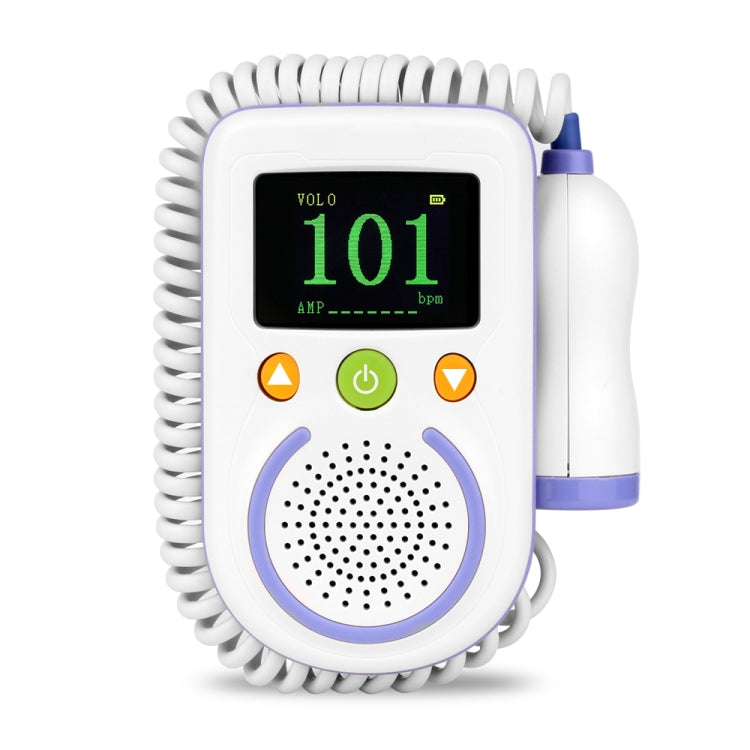 A100D  Digital Fetal Doppler Ultrasound Sound Baby Heartbeat Detector Monitor Rechargeable Prenatal Pocket Fetal Doppler Stethoscope - Heart Rate Monitoring by buy2fix | Online Shopping UK | buy2fix