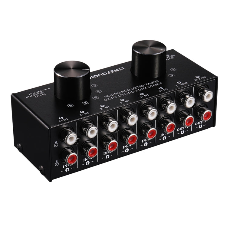 B026 6 Input 2 Output Or 2 Input 6 Output Audio Signal Source Selection Switcher RCA Port -  by buy2fix | Online Shopping UK | buy2fix