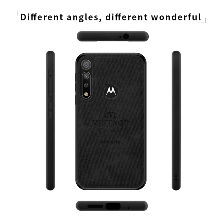 For MOTO G8 Plus PINWUYO Zun Series PC + TPU + Skin Waterproof And Anti-fall All-inclusive Protective Shell(Black) - Motorola Cases by PINWUYO | Online Shopping UK | buy2fix